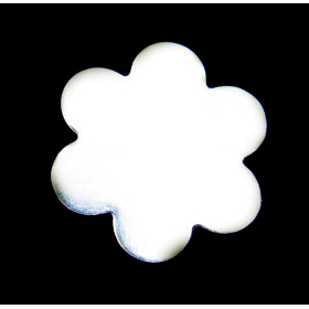 Metal Stamping Blanks Sterling Silver Flower with 6 Petals, 17mm (.67"), 20g